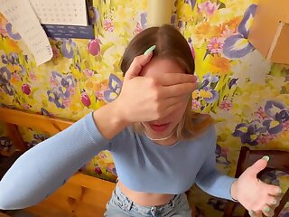 Milfetta Russische Stiefschwester Reitet Schwanz Pov